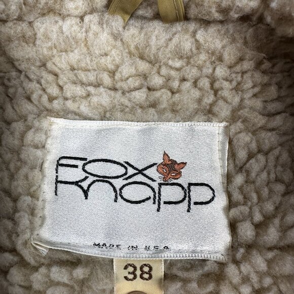 70s Fox Knapp Jacket True Vintage Lined Velour Chore Rancher Coat Mens 38 small - Picture 3 of 9